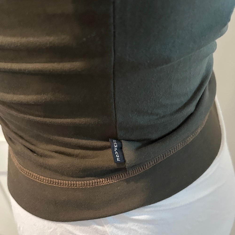 Rampage Olive Green Ruched Hoodie - Picture 4 of 12